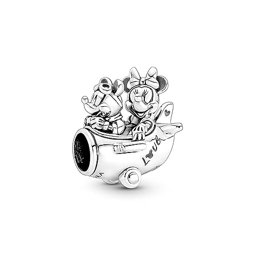 PANDORA DISNEY Charm "Mickey & Minnie im Flugzeug" silber 790108C00 von Pandora