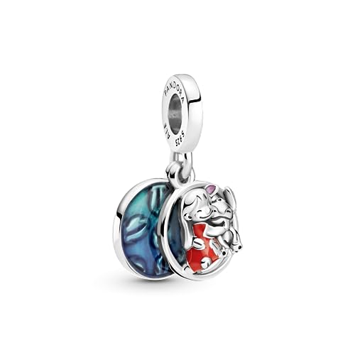 PANDORA Disney Lilo & Stitch Familie Charm-Anhänger aus Sterling Silber, 799383C01 von PANDORA