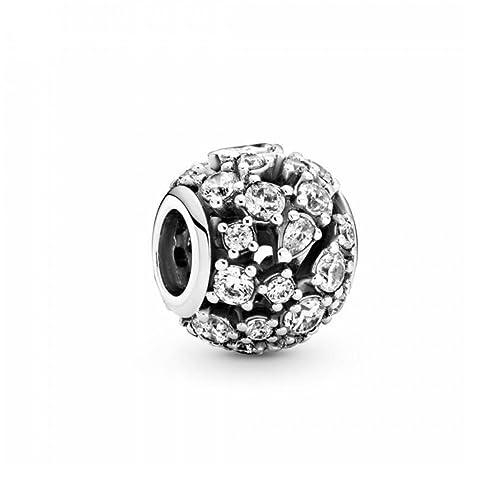 Pandora Funkelndes Rundes Offen Gearbeitetes Charm aus Sterling Silber mit Zirkonia, 799225C01 von Pandora