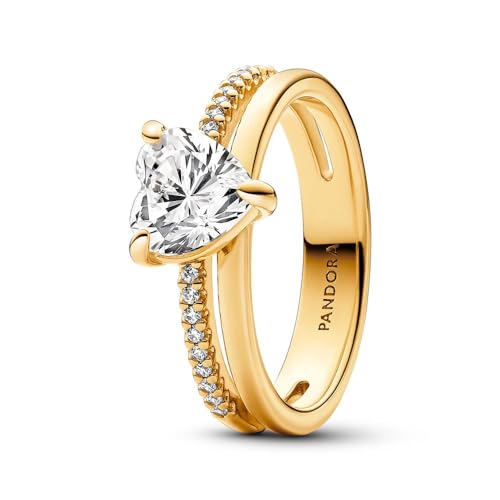 PANDORA 14k Gold-plated unique metal blend Cubic Zirconia Clear 163100C01-48 PANDORA 14k Gold-plated unique metal blend Cubic Zirconia Clear 163100C01-48 von PANDORA