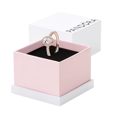 PANDORA 14k Rose gold-plated unique metal blend Cubic Zirconia Clear 182835C01 von PANDORA