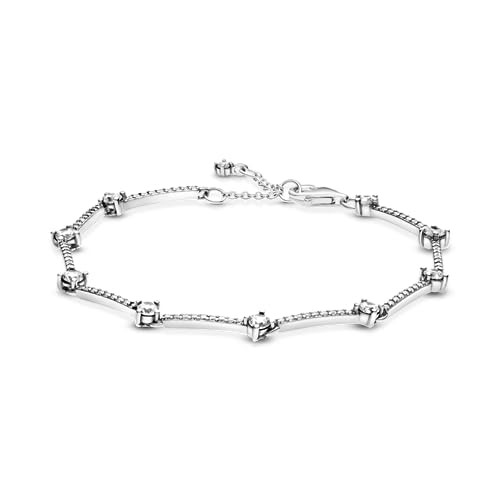 Pandora Funkelnde Pavé-Stäbe Armband Sterling-Silber 18 cm von Pandora