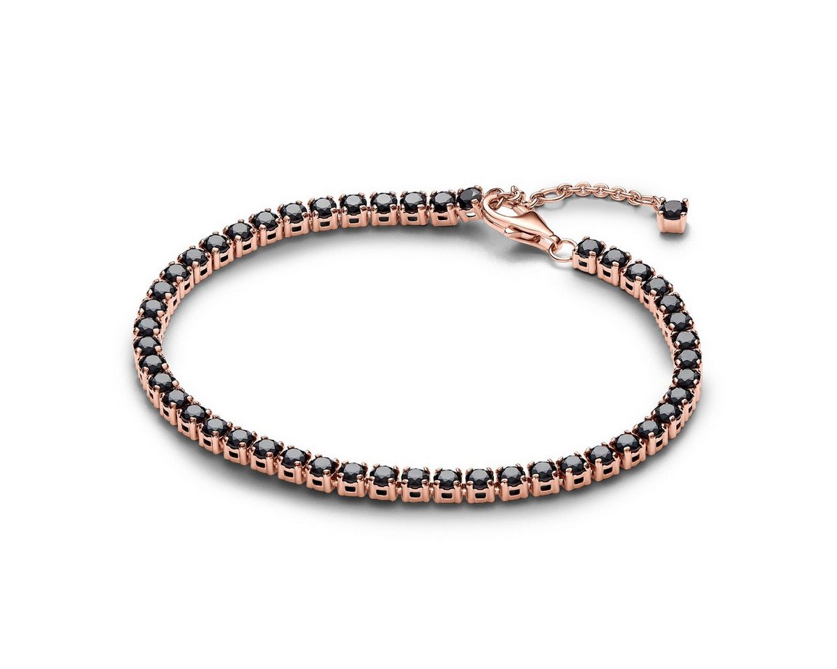 Pandora Armband 581469C02 Tennisarmband Damen Kristalle Schwarz Roségold 16 cm von Pandora