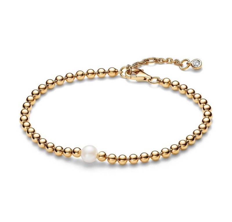 Pandora Armband PANDORA Timeless Kugelarmband für Damen mit Perle, IP Gold von Pandora