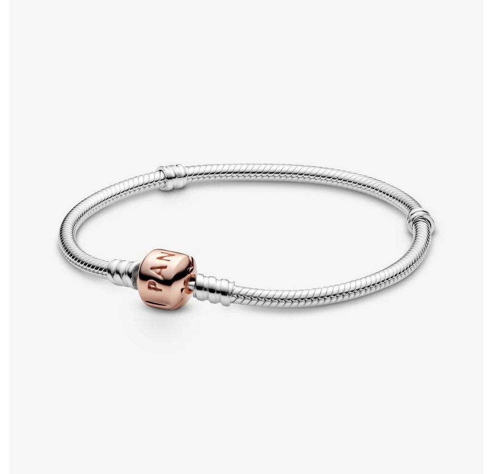 Pandora Armband Rose 580702 Schlangen-Gliederarmband Moments Silber 20 cm von Pandora