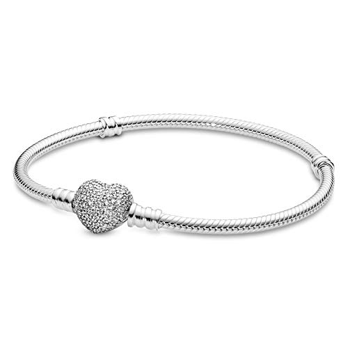 PANDORA Damen-Armband mit Herz 590727CZ-21, Silber von PANDORA