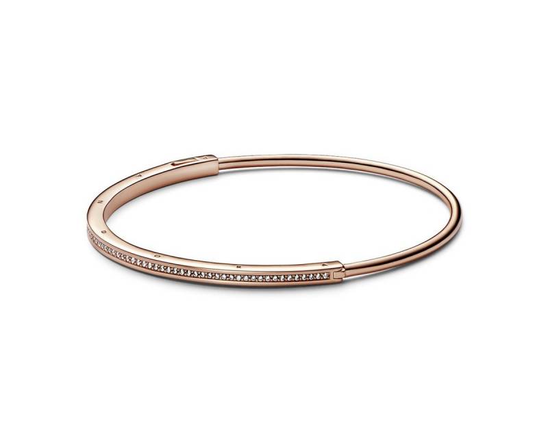 Pandora Armreif Armreif Signature I-D Pavé 14k Rosé Vergoldet 16 cm 582313C01 von Pandora
