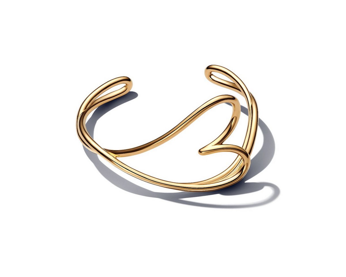 Pandora Armreif Essence Armreif Damen Geformtes Herz Vergoldet 16 cm 563808C00 von Pandora