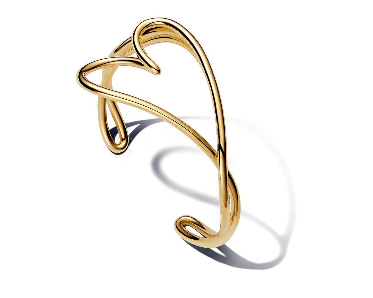 Pandora Armreif Essence Armreif Damen Geformtes Herz Vergoldet 19 cm 563808C00 von Pandora