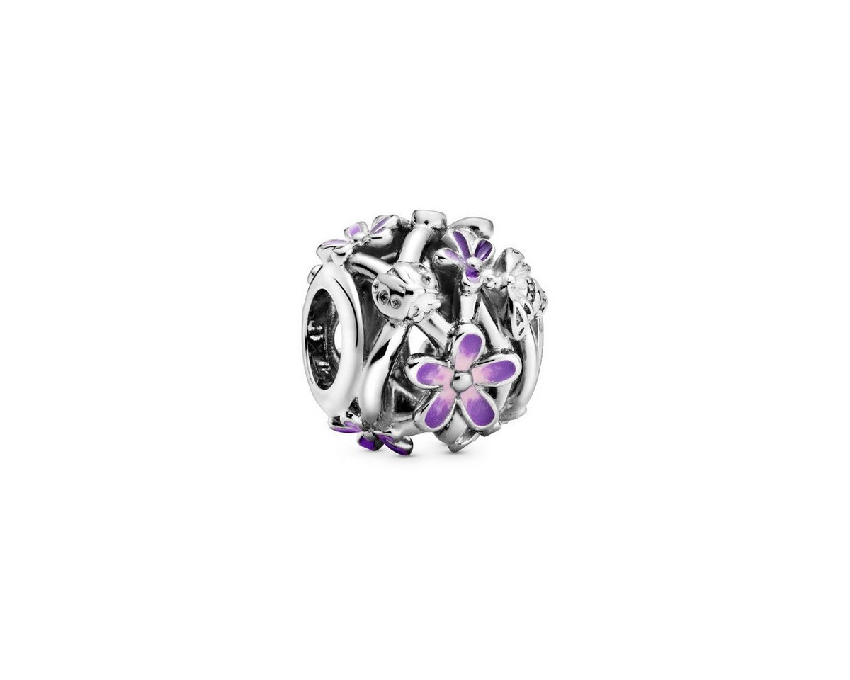 Pandora Bead 798772C02 Charm Damen Lilafarbenes Gänseblümchen Sterling-Silber von Pandora