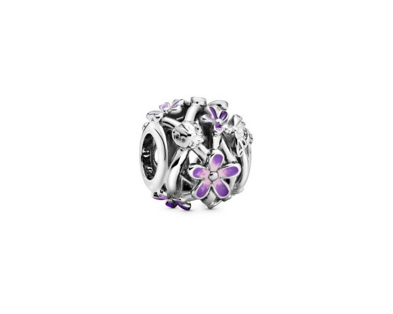 Pandora Bead 798772C02 Charm Damen Lilafarbenes Gänseblümchen Sterling-Silber von Pandora