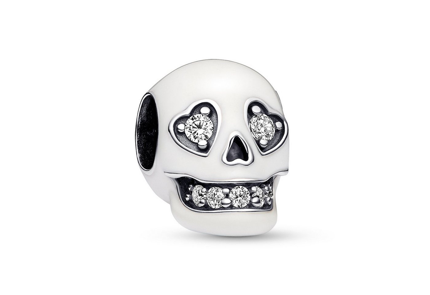 Pandora Bead Bead-Charm Silber Leuchtender Totenkopf von Pandora