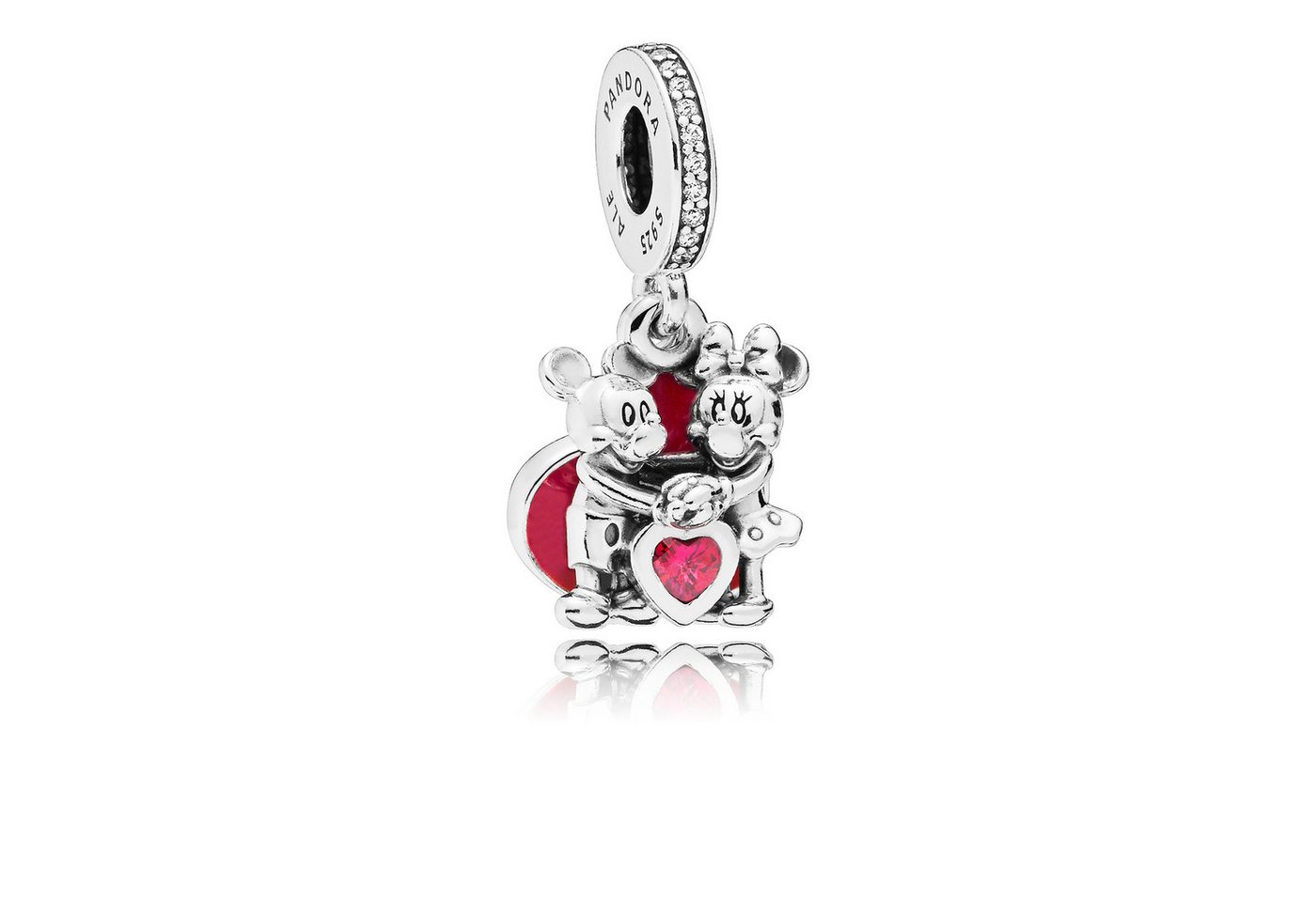 Pandora Bead Disney 797769CZR Charm Disney, Minnie & Mickey With Love von Pandora