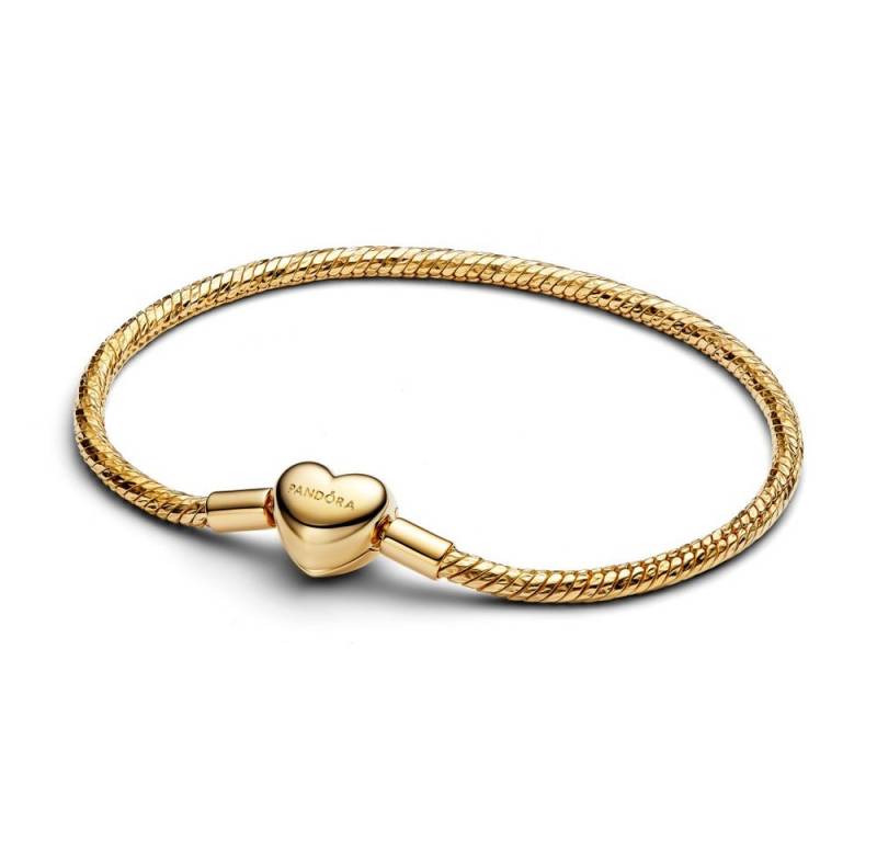 Pandora Bettelarmband Pandora Moments Facettiertes Armband mit Herzverschluss 564236C00-18 von Pandora