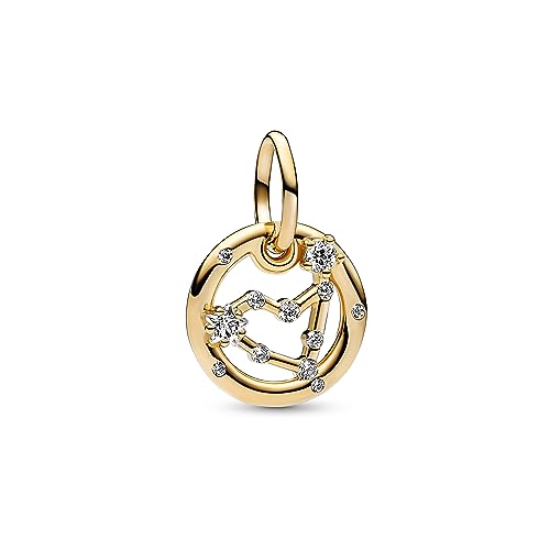PANDORA Moments Sternzeichen Steinbock Charm-Anhänger aus Sterling Silber mit 14 Karat vergoldeter Metalllegierung, Zirkonia, Kompatibel Moments Armbänder, 762720C01 PANDORA Moments Sternzeichen Steinbock Charm-Anhänger aus Sterling Silber mit 14 Karat vergoldeter Metalllegierung, Zirkonia, Kompatibel Moments Armbänder, 762720C01 von PANDORA