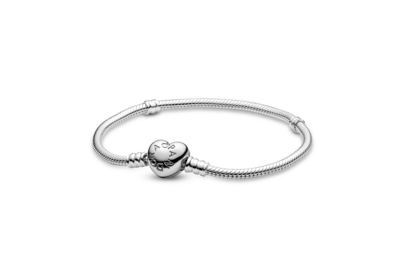 Pandora Charm-Armband Armband Silber mit Herzverschluss von Pandora