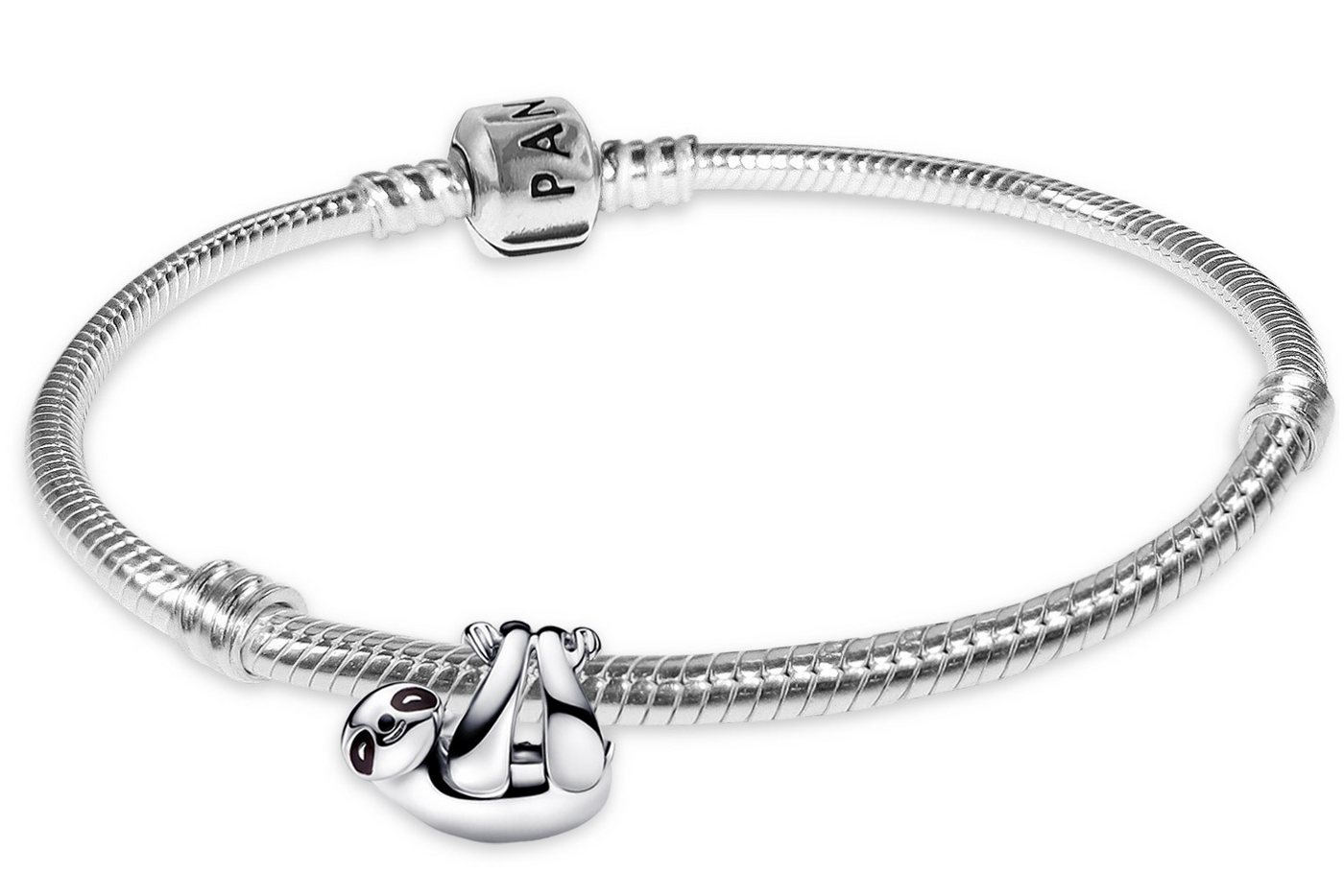 Pandora Charm-Armband Damen-SilberHängendes Faultier Geschenkset von Pandora