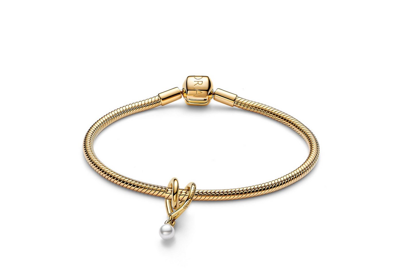 Pandora Charm-Armband Starter-Set DamenGoldfarben Gewickeltes von Pandora