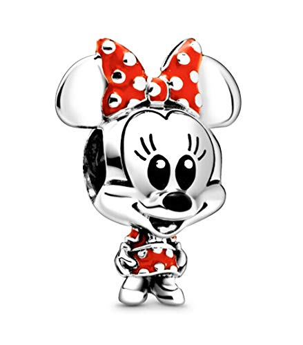Pandora Charm Disney Minnie Maus gepunktetes Kleid & Schleife #798880C02 von Pandora