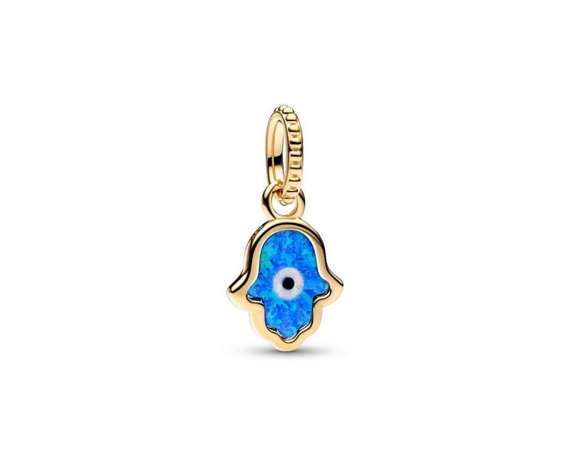 Pandora Charm-Einhänger 762699C01 Charm-Anhänger Schillernde Blaue Hand der Fatima Vergoldet Pandora Charm-Einhänger 762699C01 Charm-Anhänger Schillernde Blaue Hand der Fatima Vergoldet von Pandora