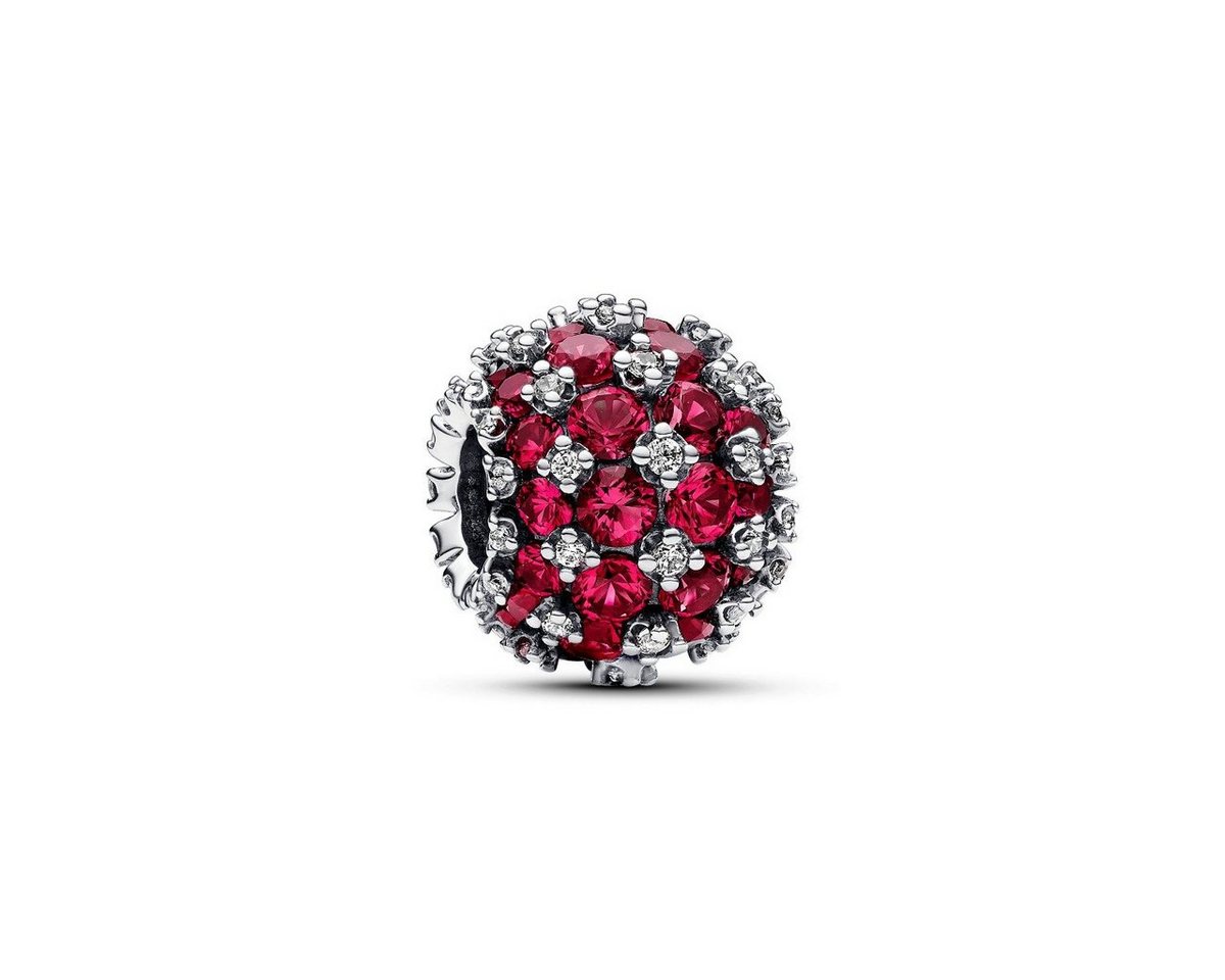 Pandora Charm-Einhänger 792630C03 Charm Damen Funkelndes Rosafarbenes Rundes Pavé Sterlingsil von Pandora