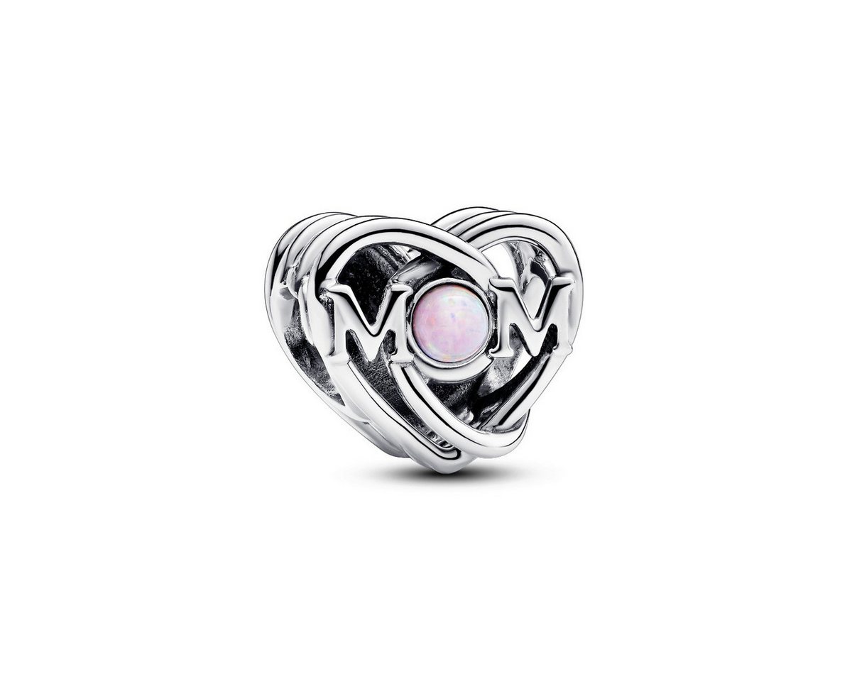Pandora Charm-Einhänger Charm Damen Mama & Herz Opal Rosa Sterling-Silber 793233C01 Pandora Charm-Einhänger Charm Damen Mama & Herz Opal Rosa Sterling-Silber 793233C01 von Pandora
