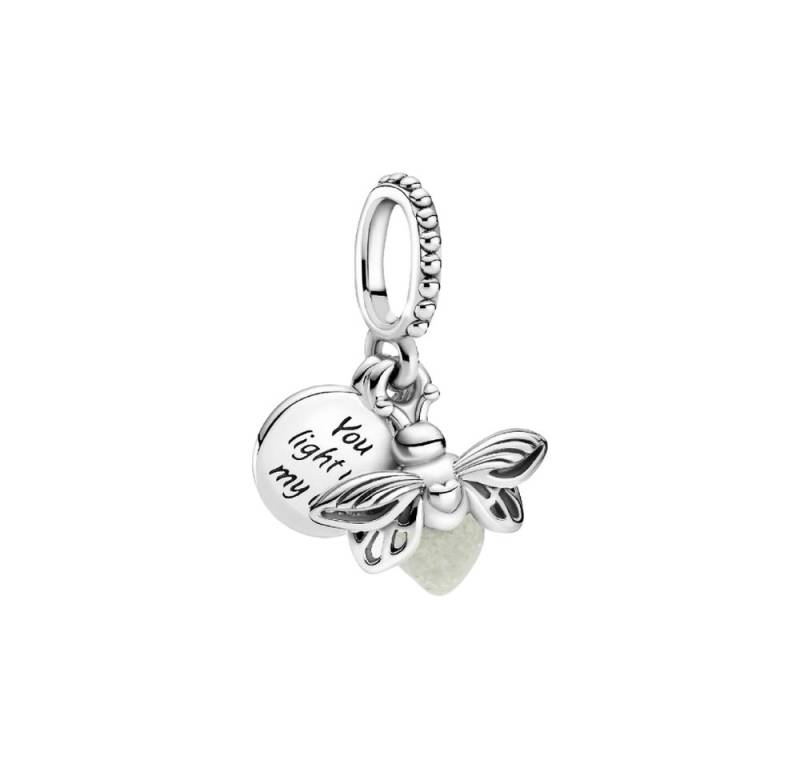 Pandora Charm-Einhänger 799352C01, Glühwürmchen, leuchtet im Dunkeln, Glas von Pandora