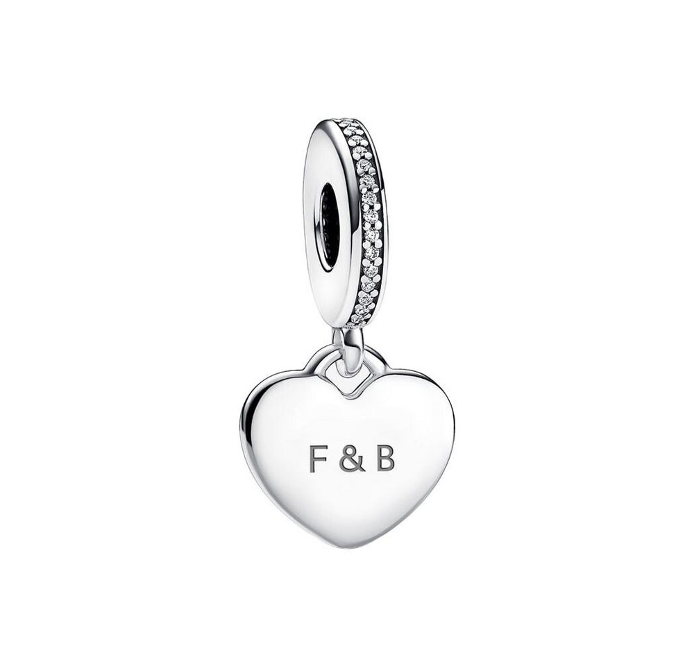 Pandora Charm-Einhänger Charm-Anhänger Damen Gravierbar Herz Sterling-Silber 798761C01 von Pandora