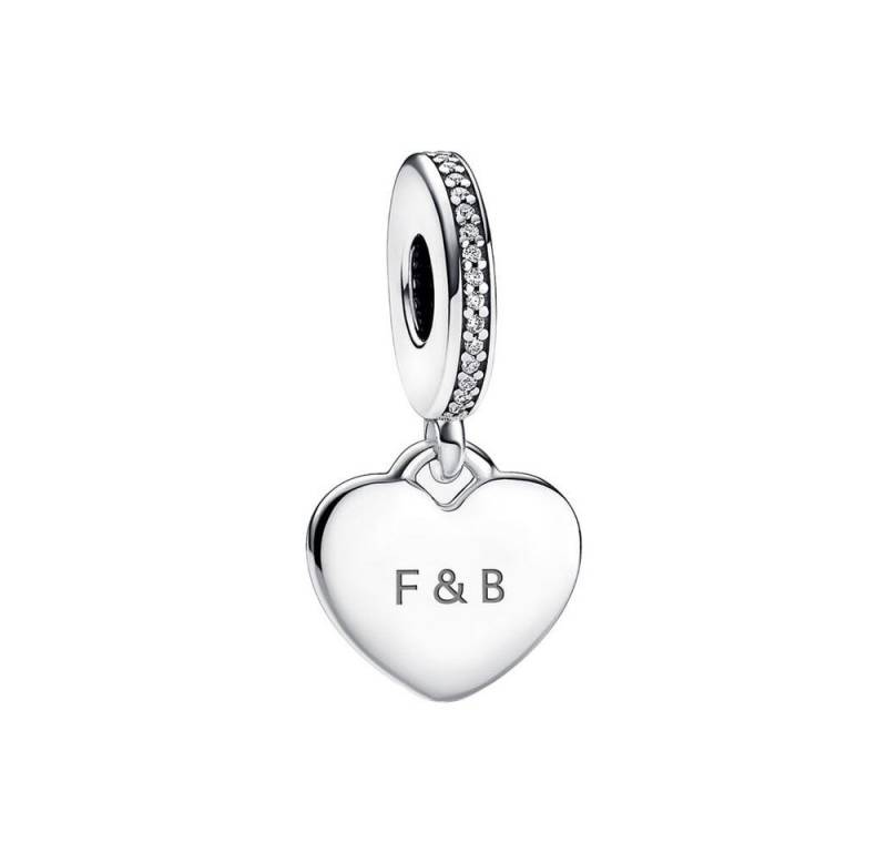 Pandora Charm-Einhänger Charm-Anhänger Damen Gravierbar Herz Sterling-Silber 798761C01 von Pandora