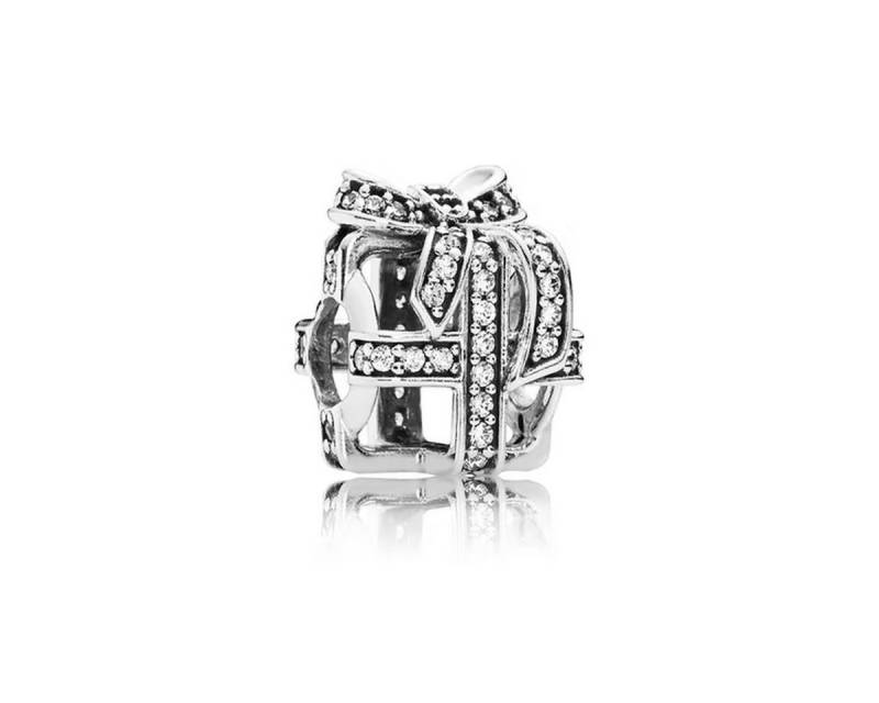 Pandora Charm-Einhänger Charm Damen Funkelnde Überraschung Sterling-Silber 791766CZ von Pandora