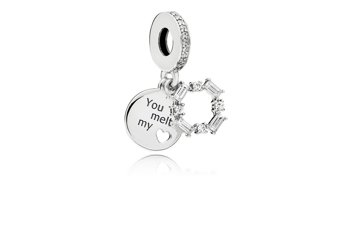 Pandora Charm-Einhänger Charm Damen Geometrische Schneeflocke Sterling-Silber 797553CZ von Pandora