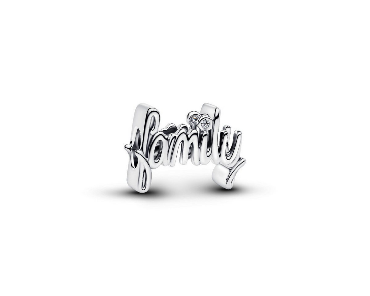 Pandora Charm-Einhänger Charm Family Handschrift Zirkonia Sterling-Silber 794250C01 von Pandora
