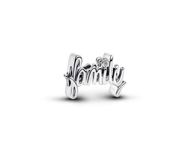 Pandora Charm-Einhänger Charm Family Handschrift Zirkonia Sterling-Silber 794250C01 von Pandora