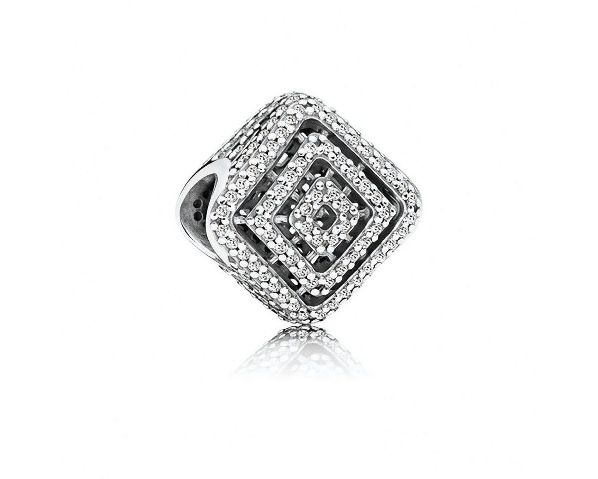 Pandora Charm-Einhänger Charm Geometrische Linien Zirkonia Sterling-Silber 796211CZ von Pandora