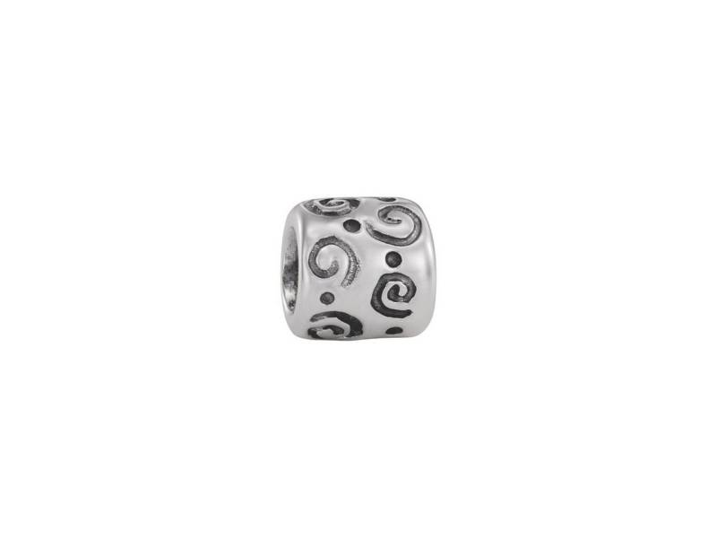 Pandora Charm-Einhänger Charm Ornament Wirbel und Punktmuster Geschwärzt Silber 790124 von Pandora