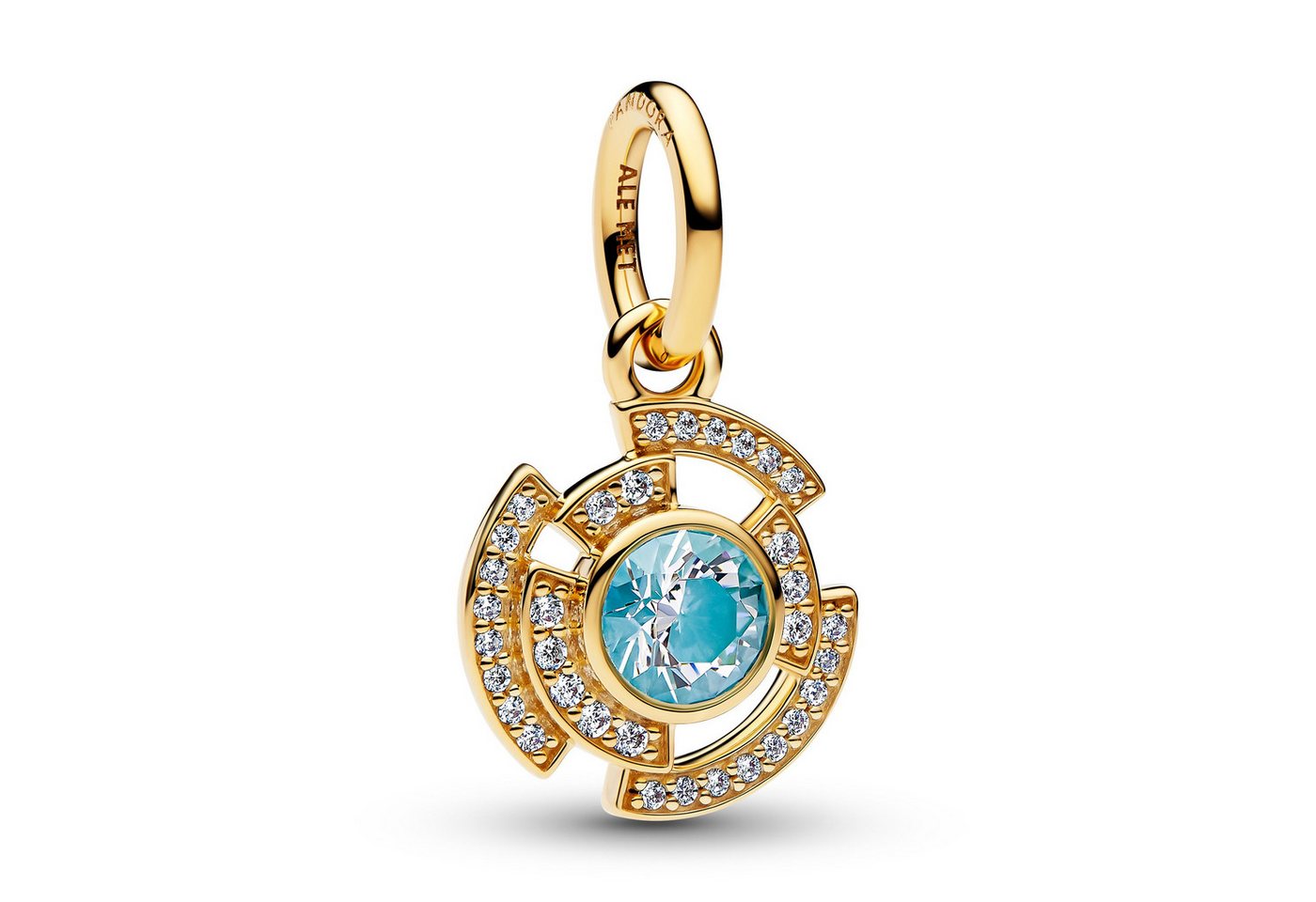 Pandora Charm-Einhänger Marvel Iron Man Arc-Reaktor Goldfarben von Pandora