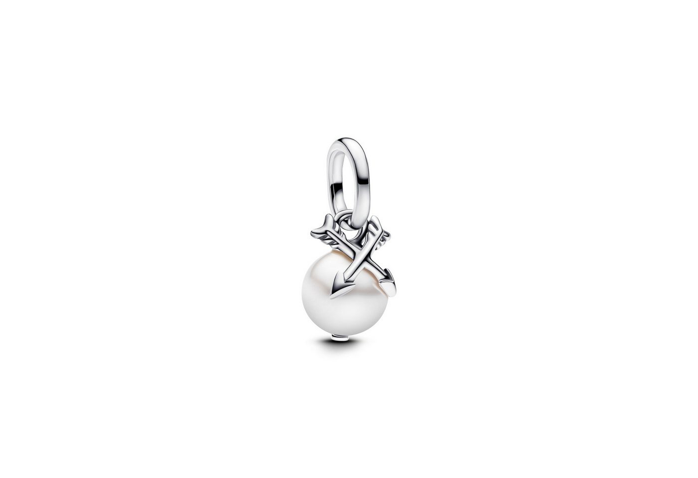 Pandora Charm-Einhänger Me Mini-Charm-Anhänger Damen Perle & Pfeile Silber 793687C01 von Pandora