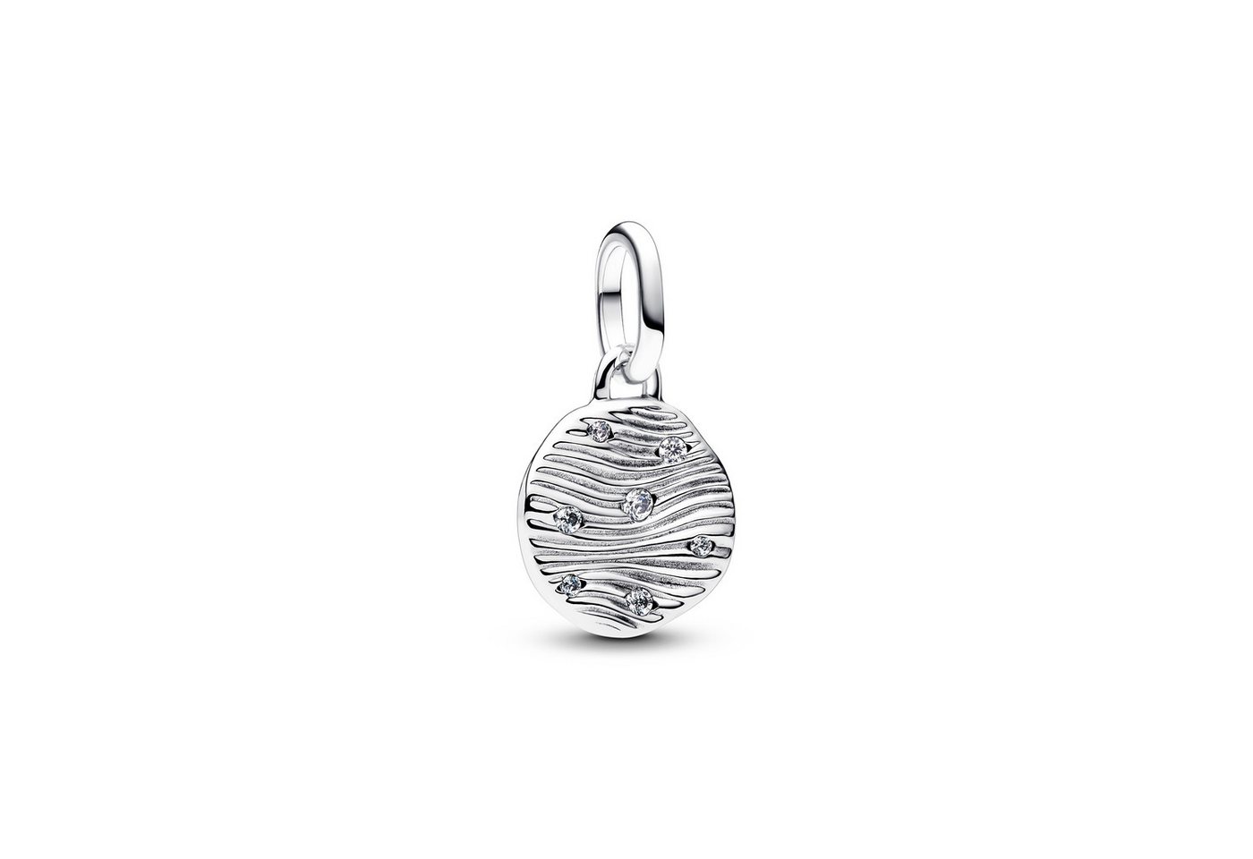 Pandora Charm-Einhänger Me Mini-Medaillon-Charm Gravierbar Zirkonia Silber 793860C01 von Pandora