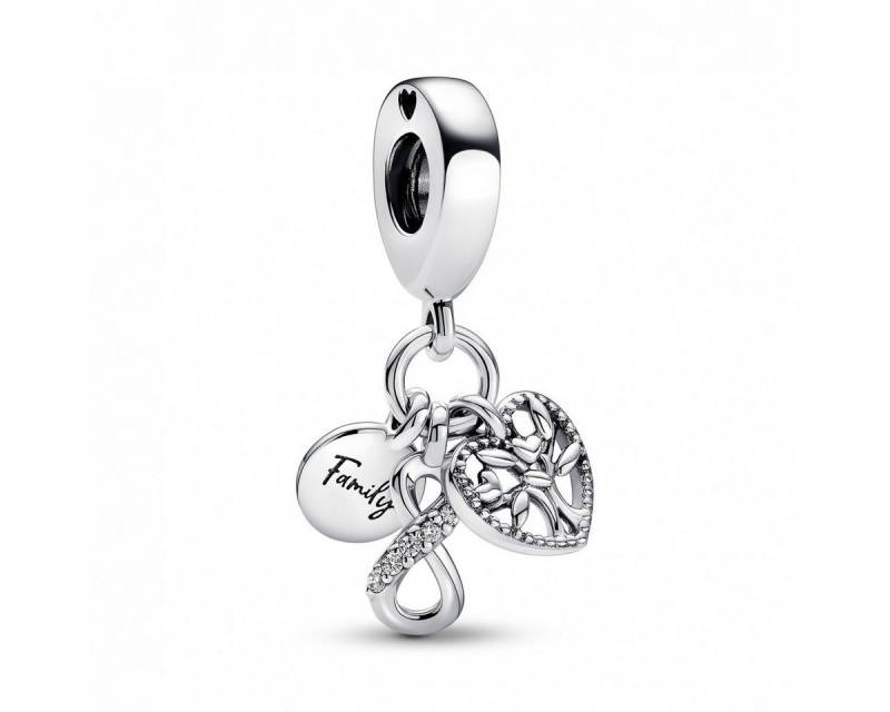 Pandora Charm-Einhänger Pandora Family Infinity Triple Charm-Anhänger 792201C01 von Pandora