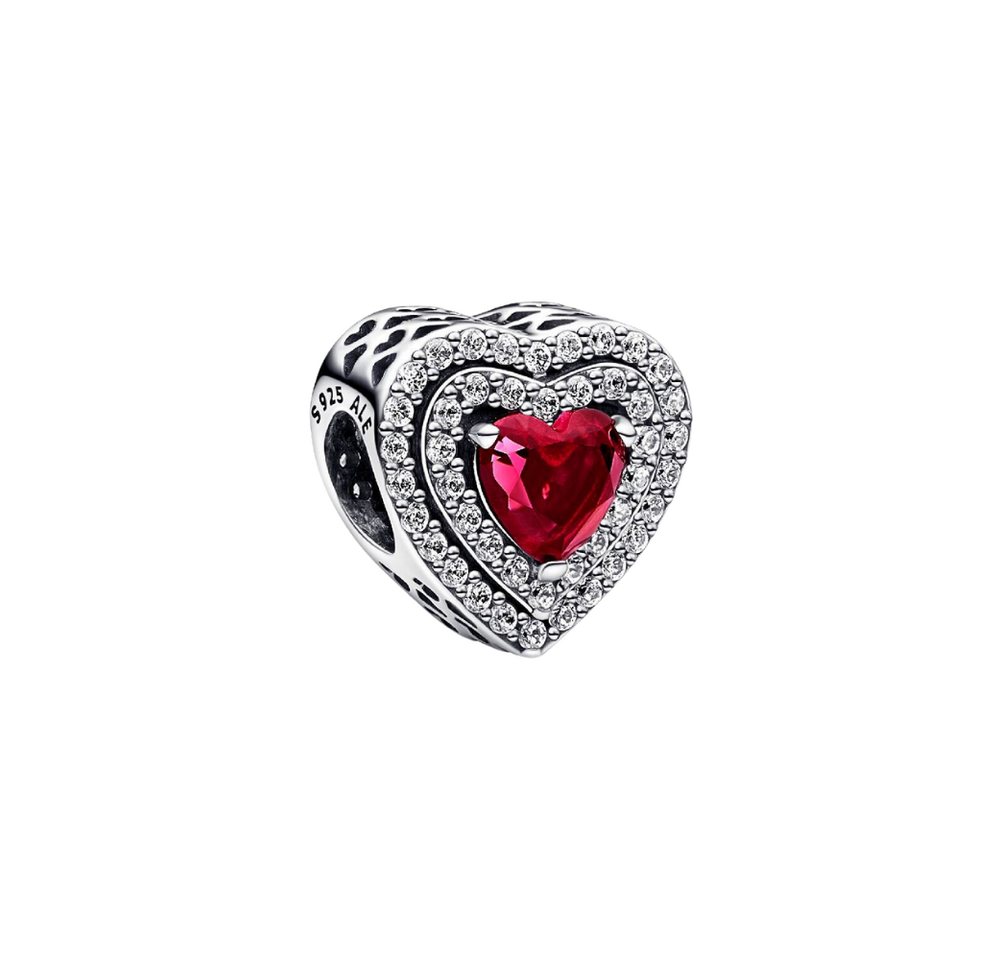 Pandora Charm Herz 799218C02*, Herz, Rot, Kristalle, Zirkonia, Liebe von Pandora