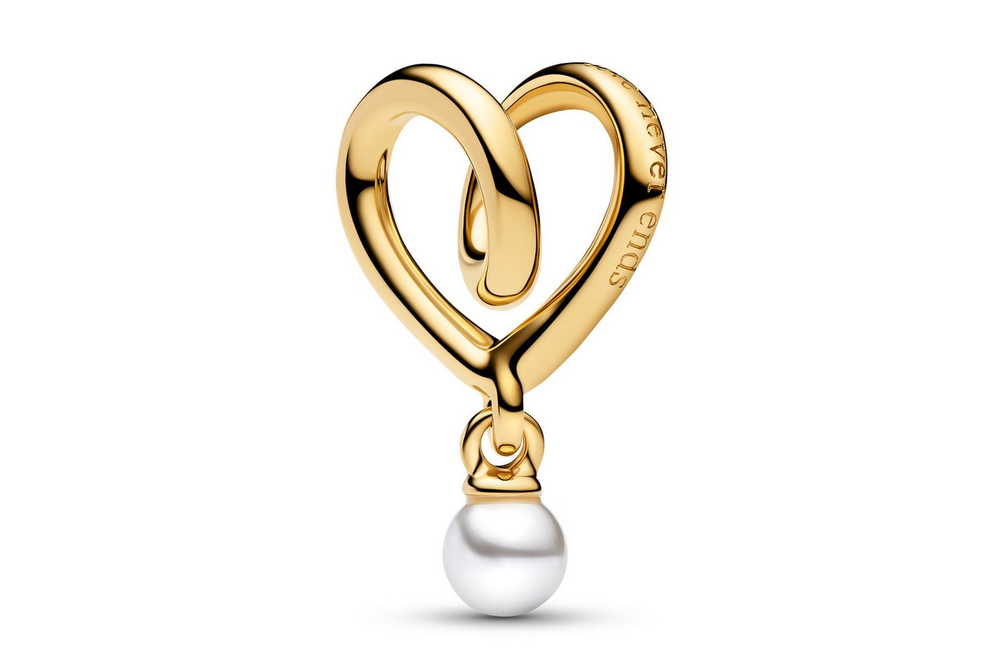 Pandora Charm Herz Charm Goldfarben Gewickeltes Herz von Pandora