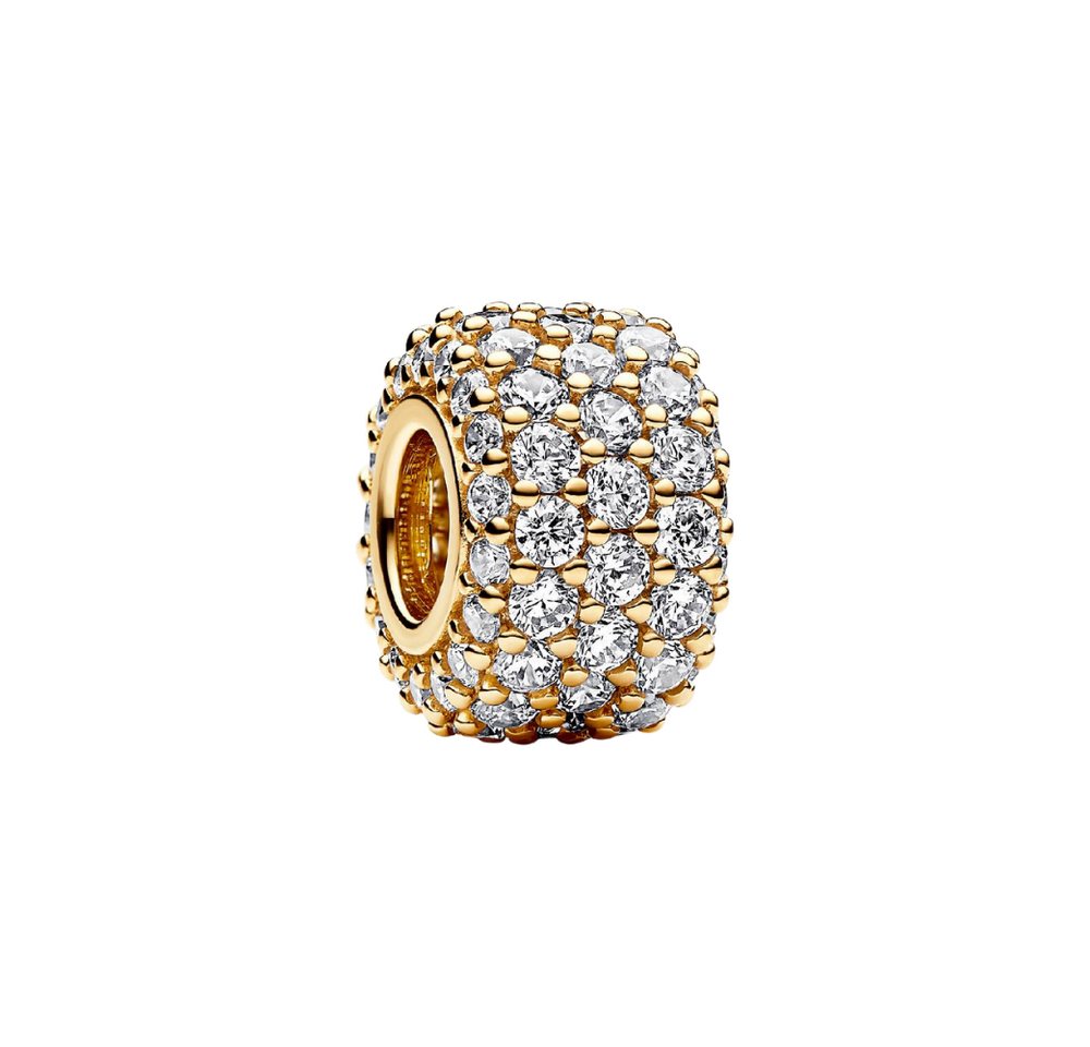 Pandora Charm Kugel SHINE-762820C01, Zirkonia, Vergoldet, Pavé von Pandora