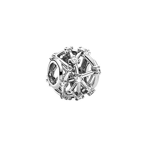 Pandora Offen gearbeitetes Sternbild Charm Sterling-Silber 12 x 12 x 9,8 mm (T/H/B) von Pandora