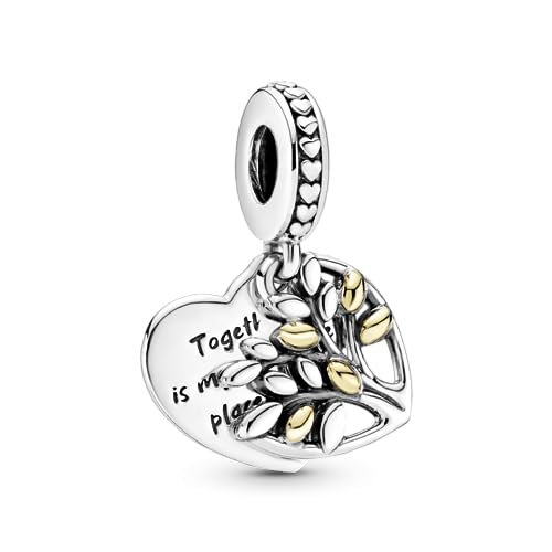 PANDORA Charm Anhänger "Familienstammbaum" silber, 14k Gold 799161C00 von Pandora