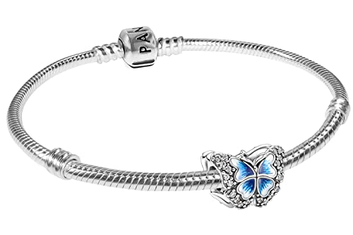 Pandora Damen-Armband Silber 925 Blauer Schmetterling 41743-19 19 cm von Pandora