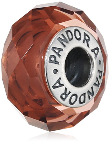 Pandora Damen-Charm Rosafarbene Kristall-Facetten 925 Silber Kristall rosa - 791729NBP von Pandora