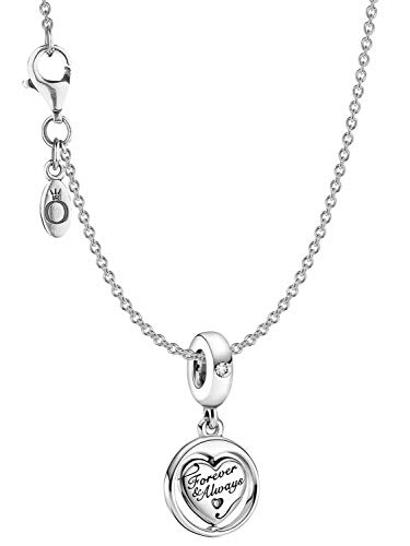 Pandora Damen-Collier Silber 925 Für Immer & Ewig Seelenverwandte eleganter Halsschmuck, wunderschönes Geschenk-Set für modische Frauen, 39816 Pandora Damen-Collier Silber 925 Für Immer & Ewig Seelenverwandte eleganter Halsschmuck, wunderschönes Geschenk-Set für modische Frauen, 39816 von PANDORA