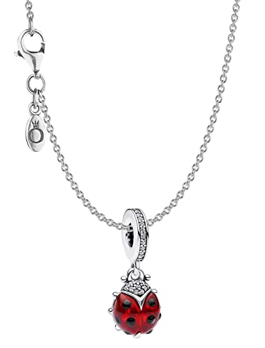 Pandora Damen-Halskette Roter Marienkäfer Silber 15510 von Pandora