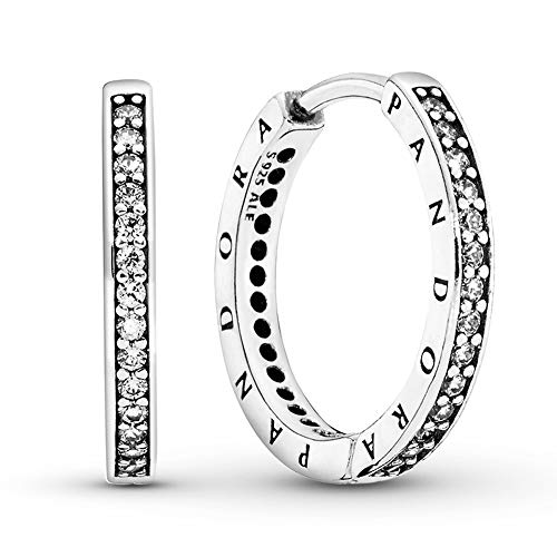 PANDORA Damen-Ohrstecker 925 Sterlingsilber zirkonia 290558CZ, Silber von PANDORA