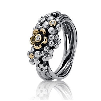 Pandora Damen-Ring 52 (16.6) 14 Karat (585) Gelbgold KASI 19245D-52 von Pandora